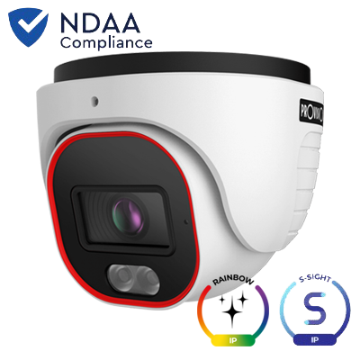 Provision 2MP Rainbow 24/7 Full-Color Turret Camera Hybride